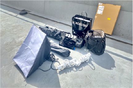 総監督の吉田さんが使用している機材等の写真