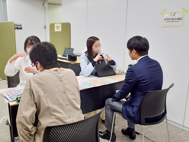 管理栄養士相談ブースの様子の写真