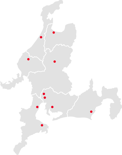 物流拠点の分布図