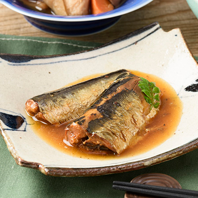 いわしの梅煮盛り付け例