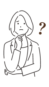 悩む女性のイラスト