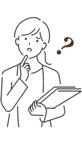 悩む女性のイラスト