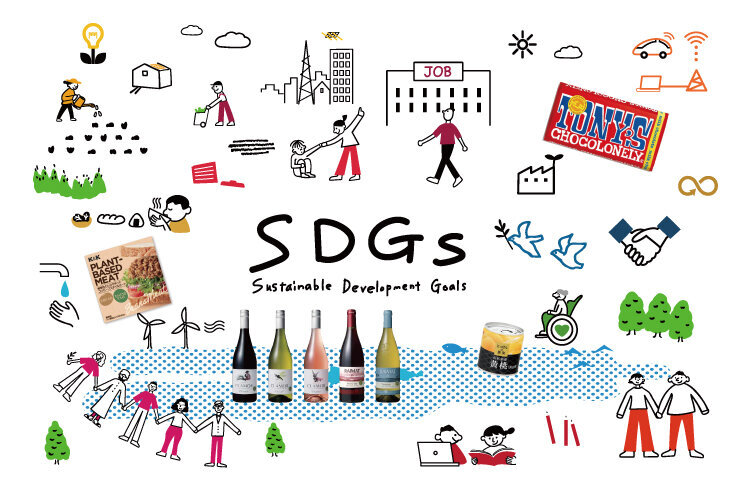 国分グループが展開するサステナブル商品のイメージ画像