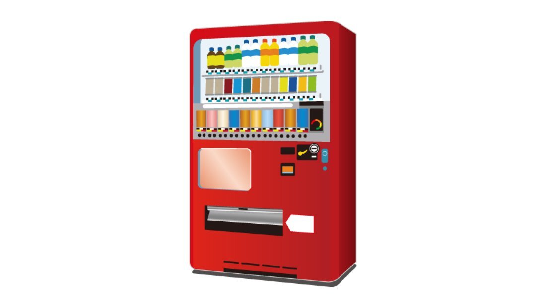 自動販売機のイラスト