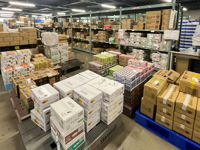 常温食品の庫内写真