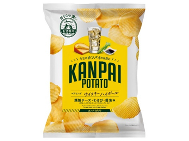 KANPAI POTATO ウイスキーハイボール専用(燻製チーズ・わさび・醤油味)