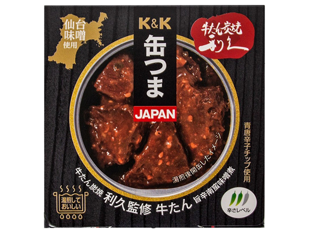 K&K缶つまJAPAN 牛たん炭焼利久監修 牛たん旨辛南蛮味噌煮